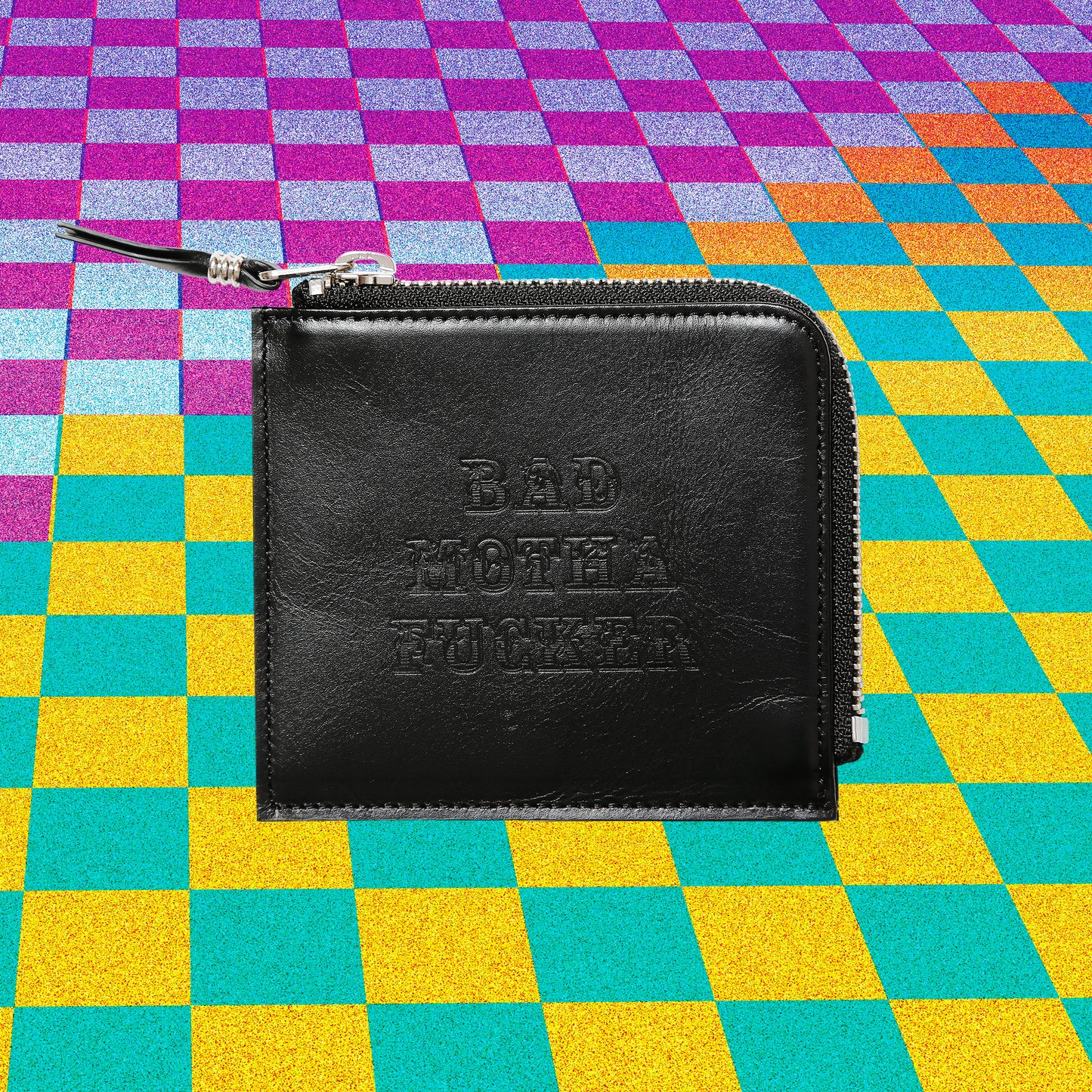 B.M.F ZIP LEATHER WALLET