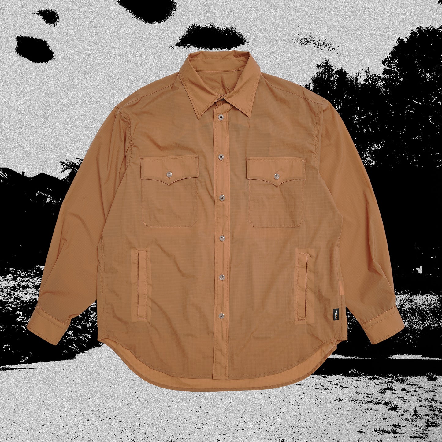 NYLON HOODED SHIRT