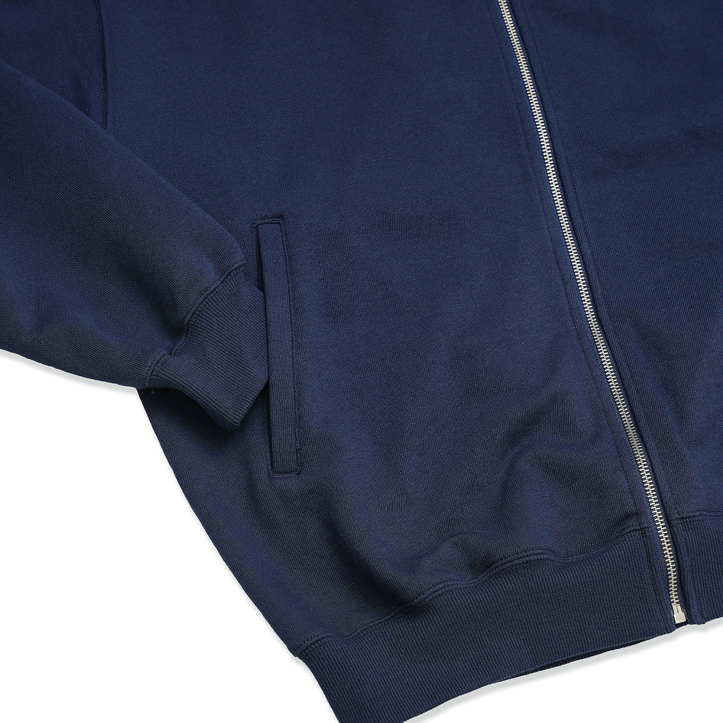 ZIP UP CREW NECK (RUBBER LOGO)