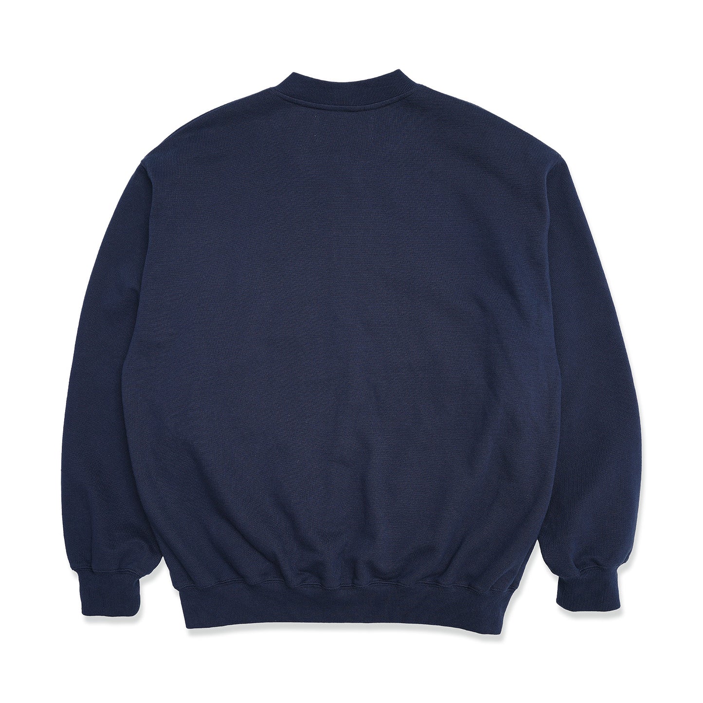 ZIP UP CREW NECK (RUBBER LOGO)