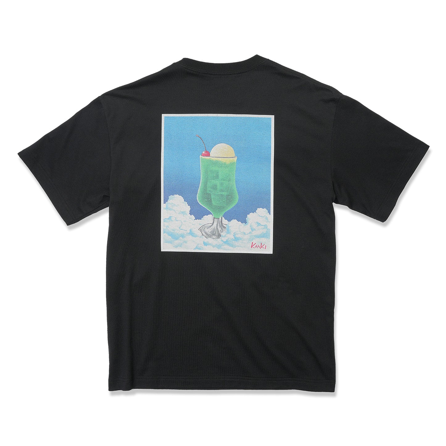 S/S PRINT TEE (CREAM SODA)