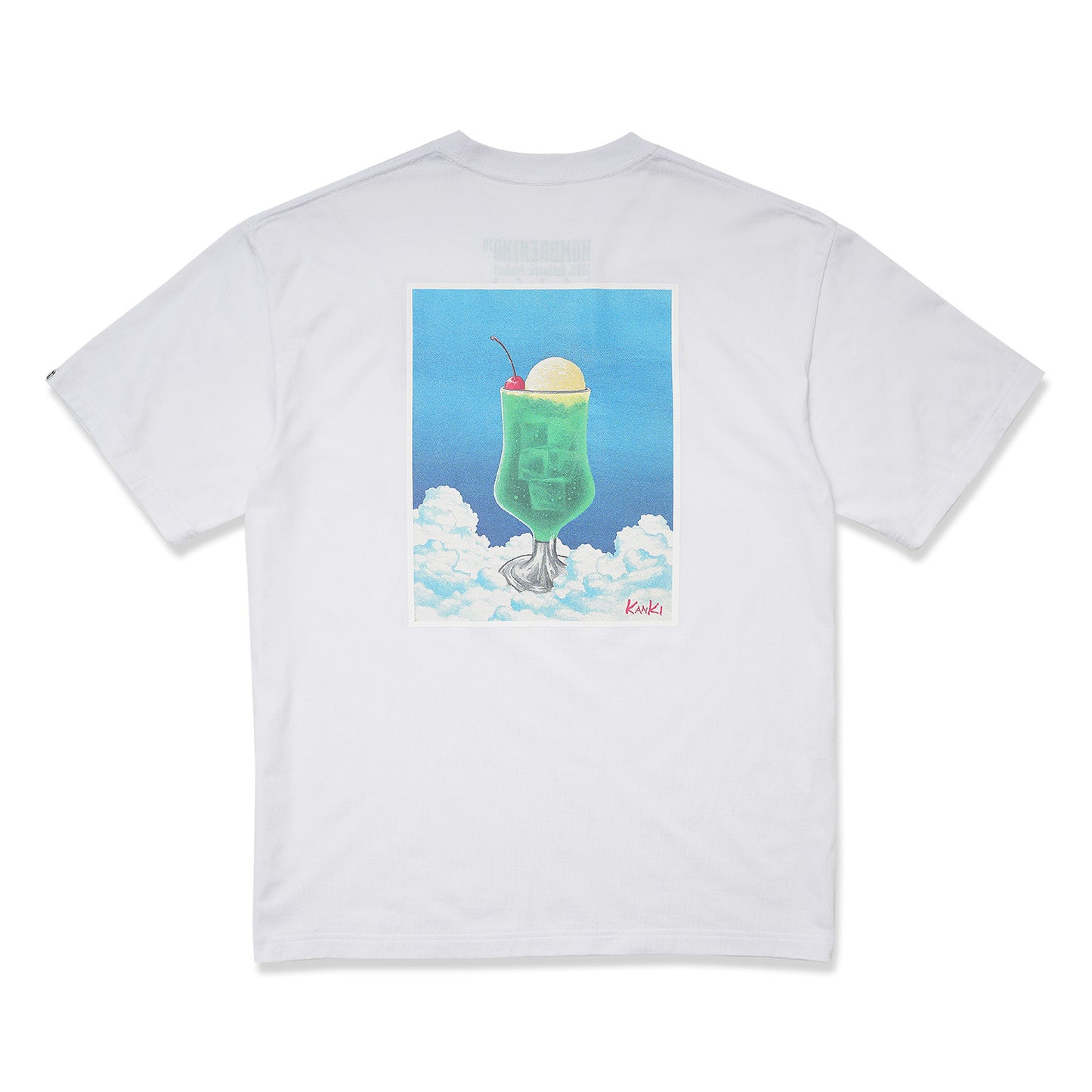S/S PRINT TEE (CREAM SODA)