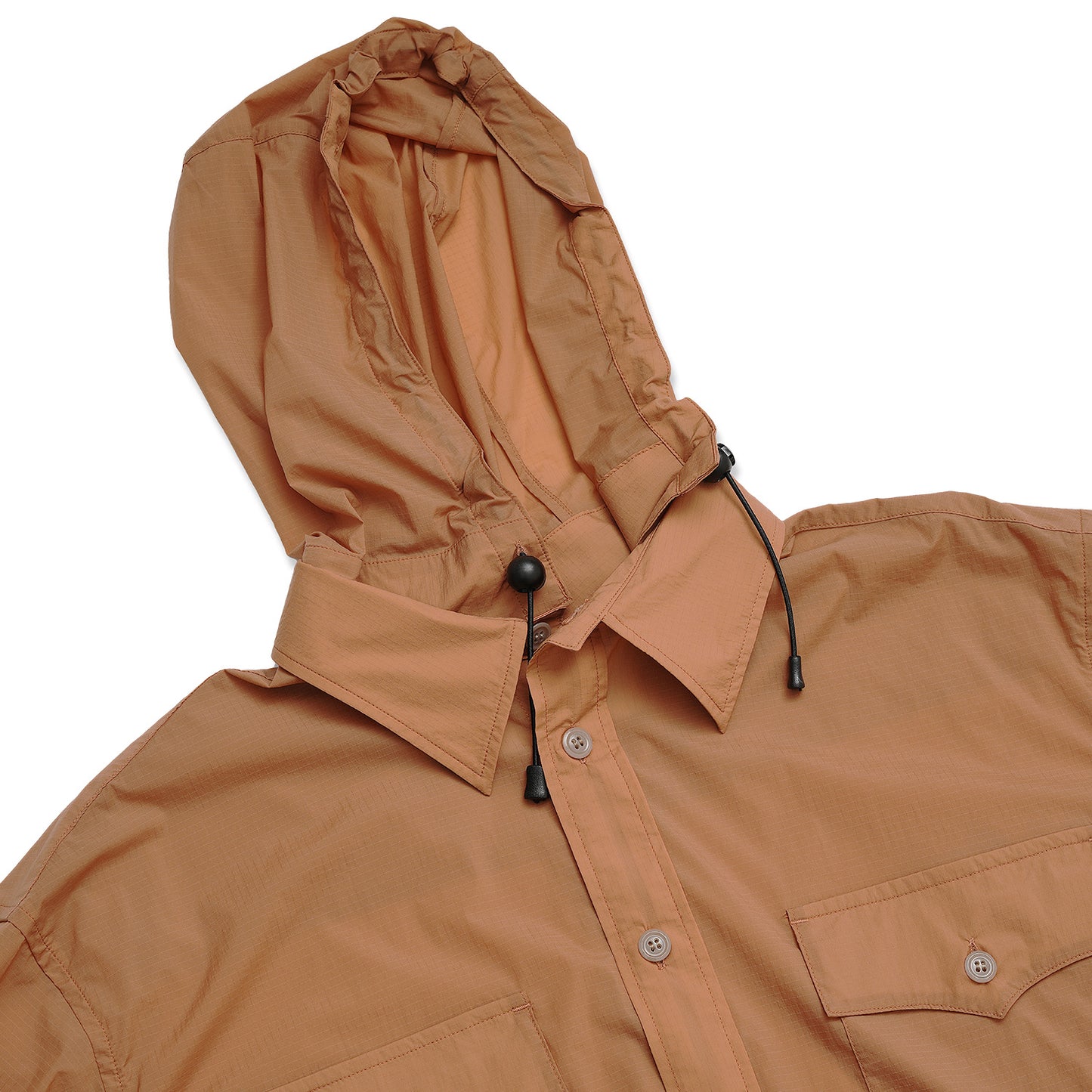 NYLON HOODED SHIRT