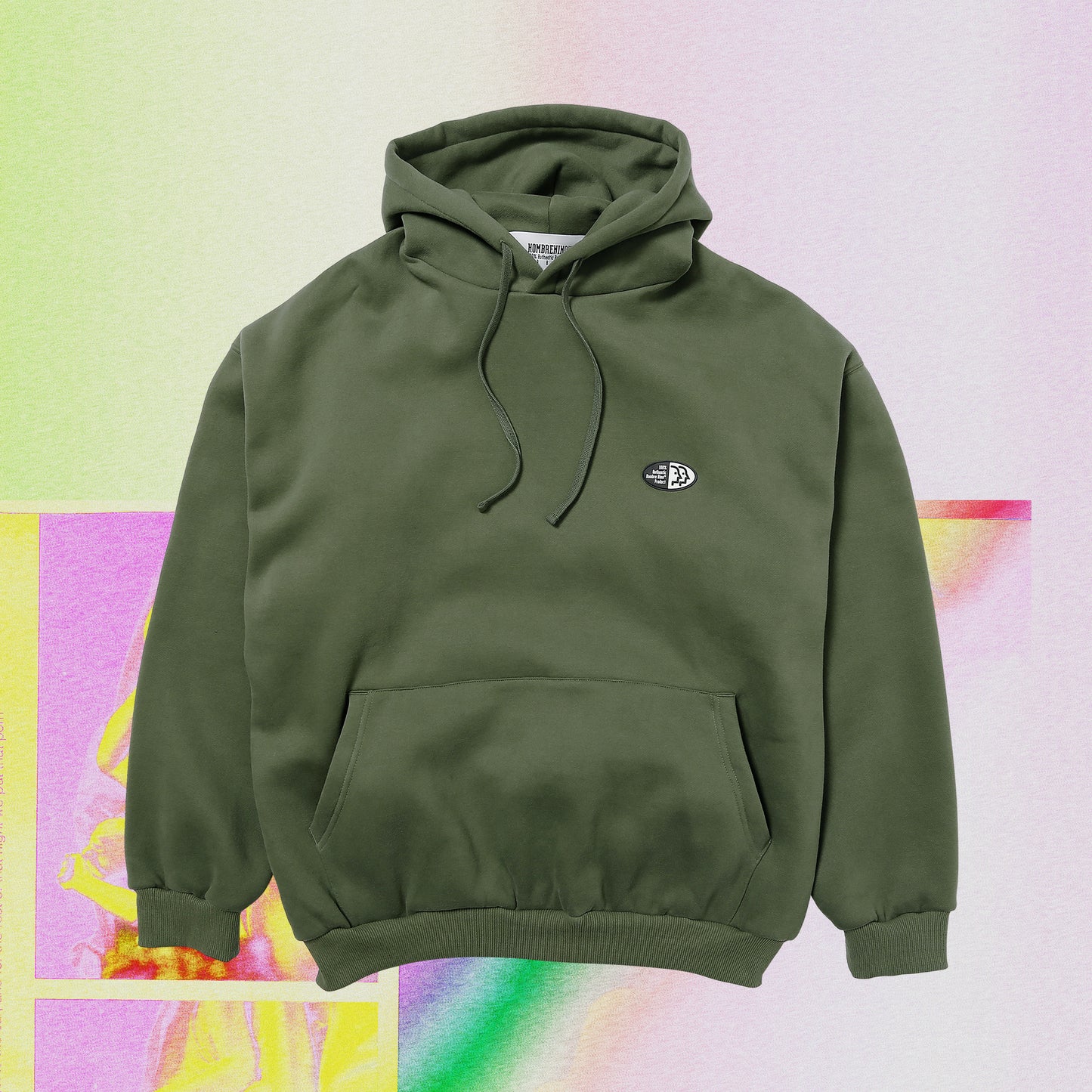 RUBBER LOGO HOODED PULLOVER