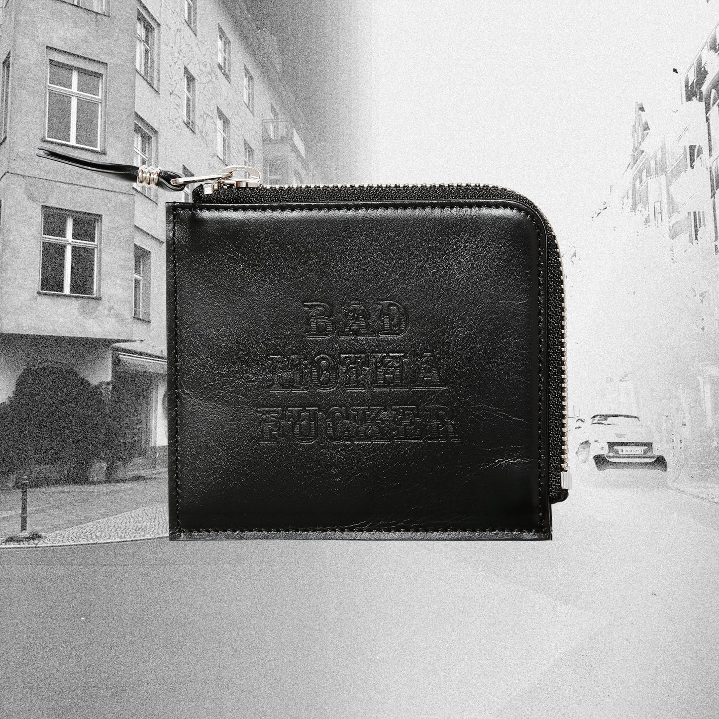B.M.F ZIP LEATHER WALLET