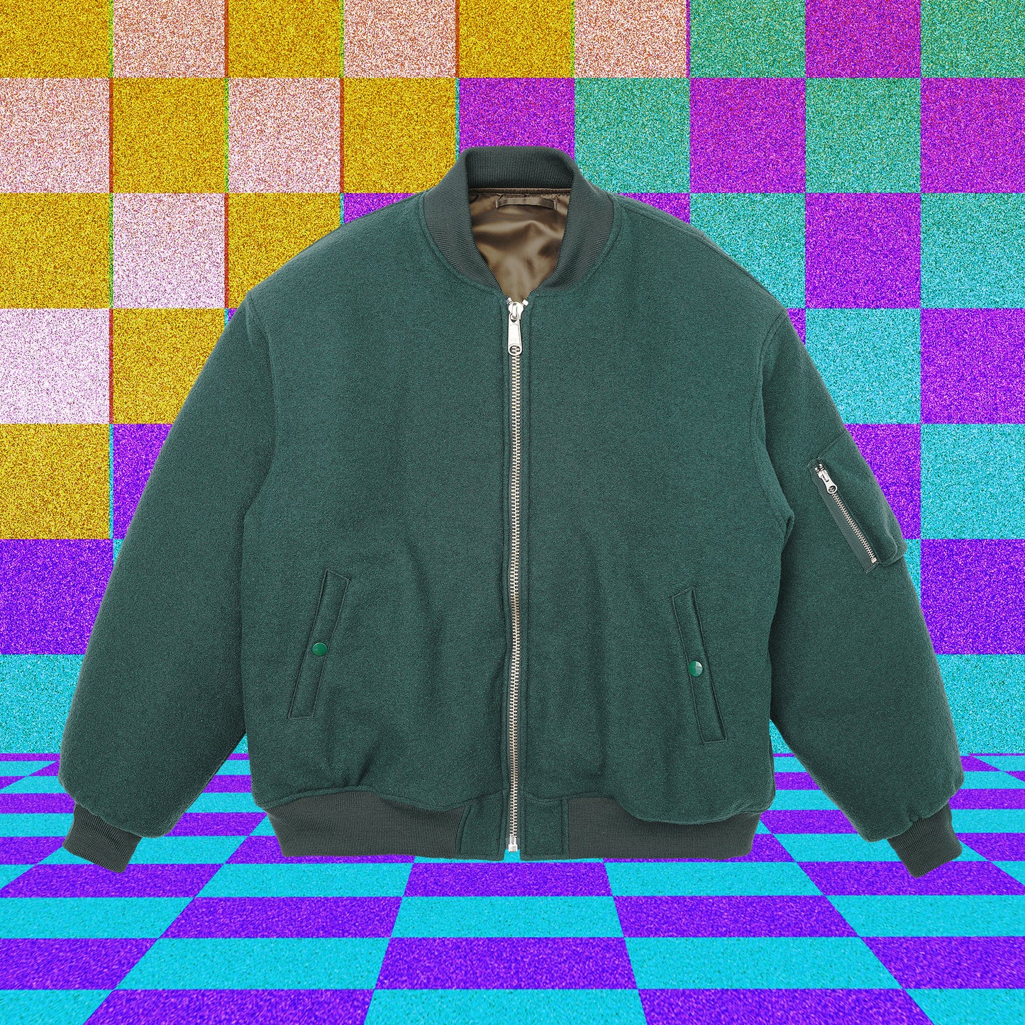 REVERSIBLE BOMBER JACKET