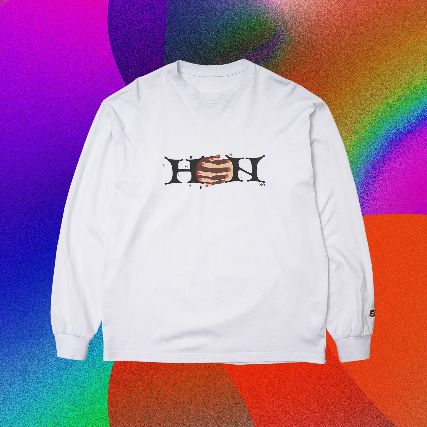 L/S PRINT TEE (HANDS)