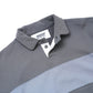 ROUND COLLAR STRIPE SWEAT SHIRT