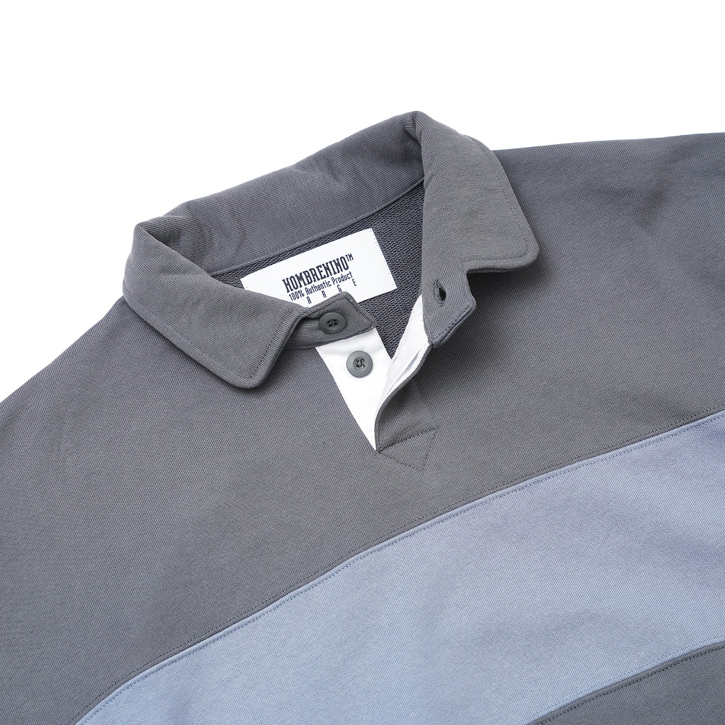 ROUND COLLAR STRIPE SWEAT SHIRT