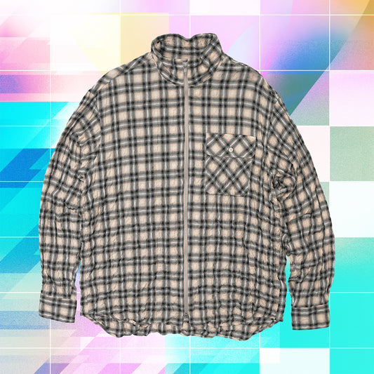 PLAID ZIP SHIRT