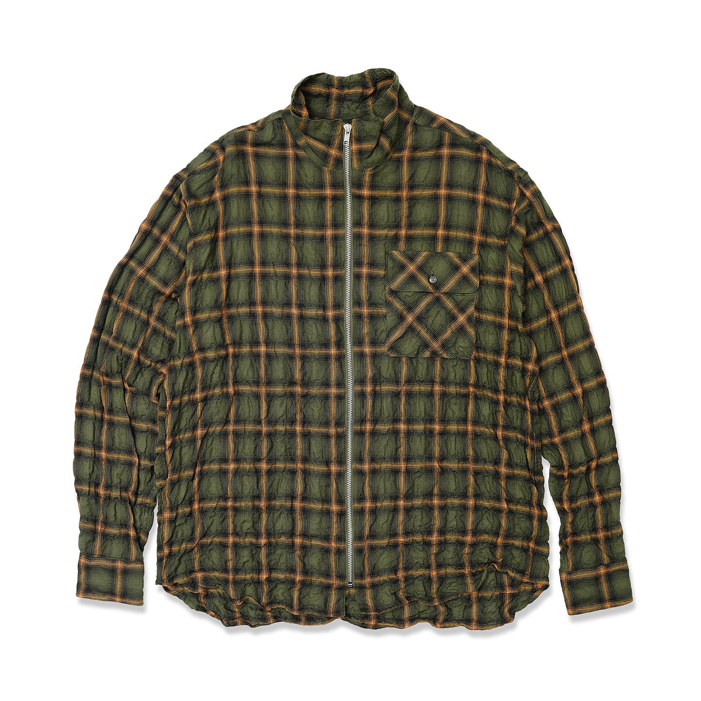 PLAID ZIP SHIRT