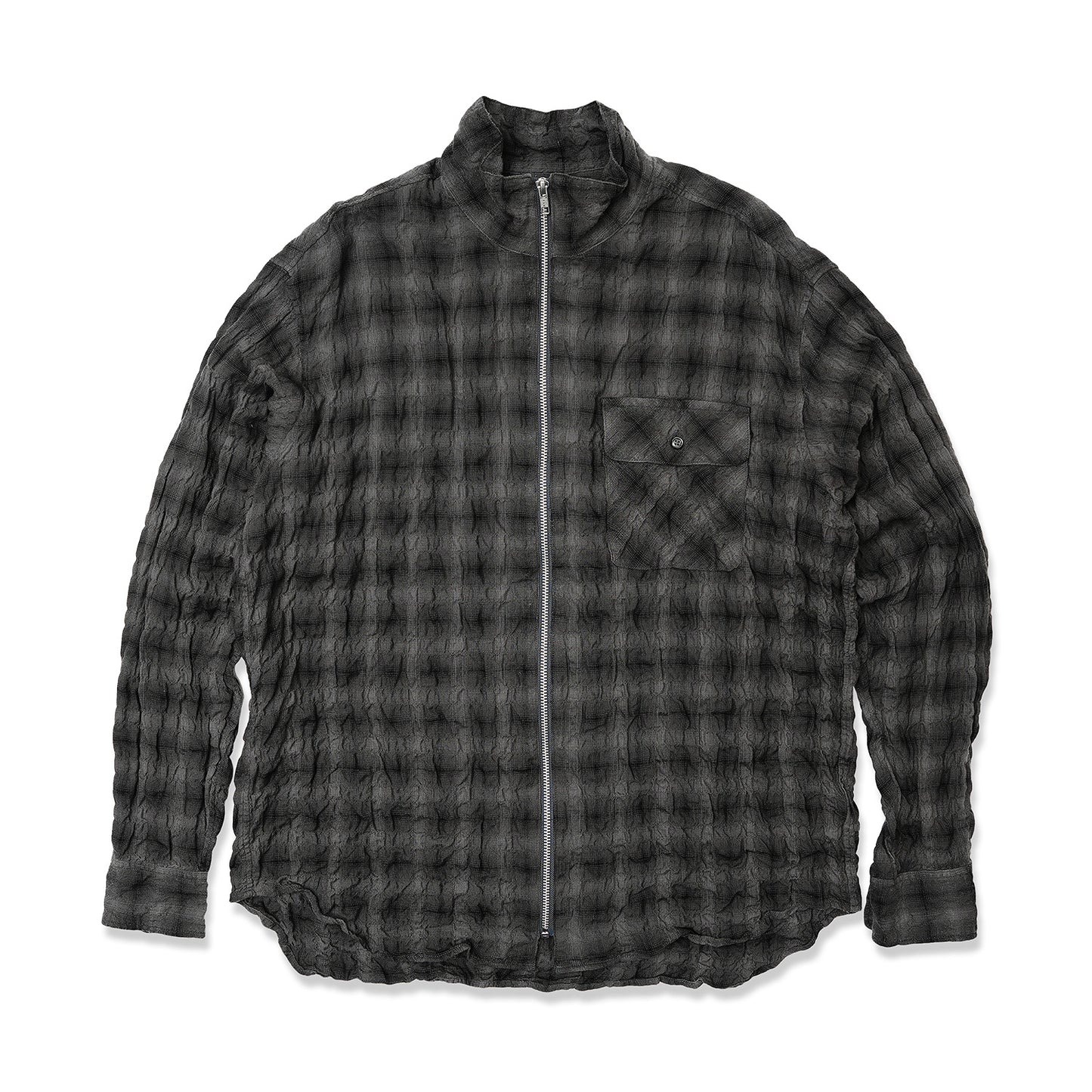 PLAID ZIP SHIRT