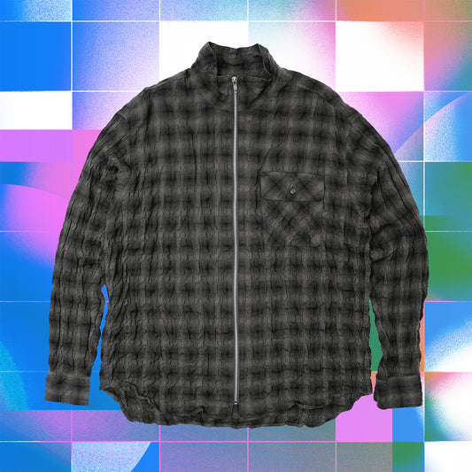 PLAID ZIP SHIRT
