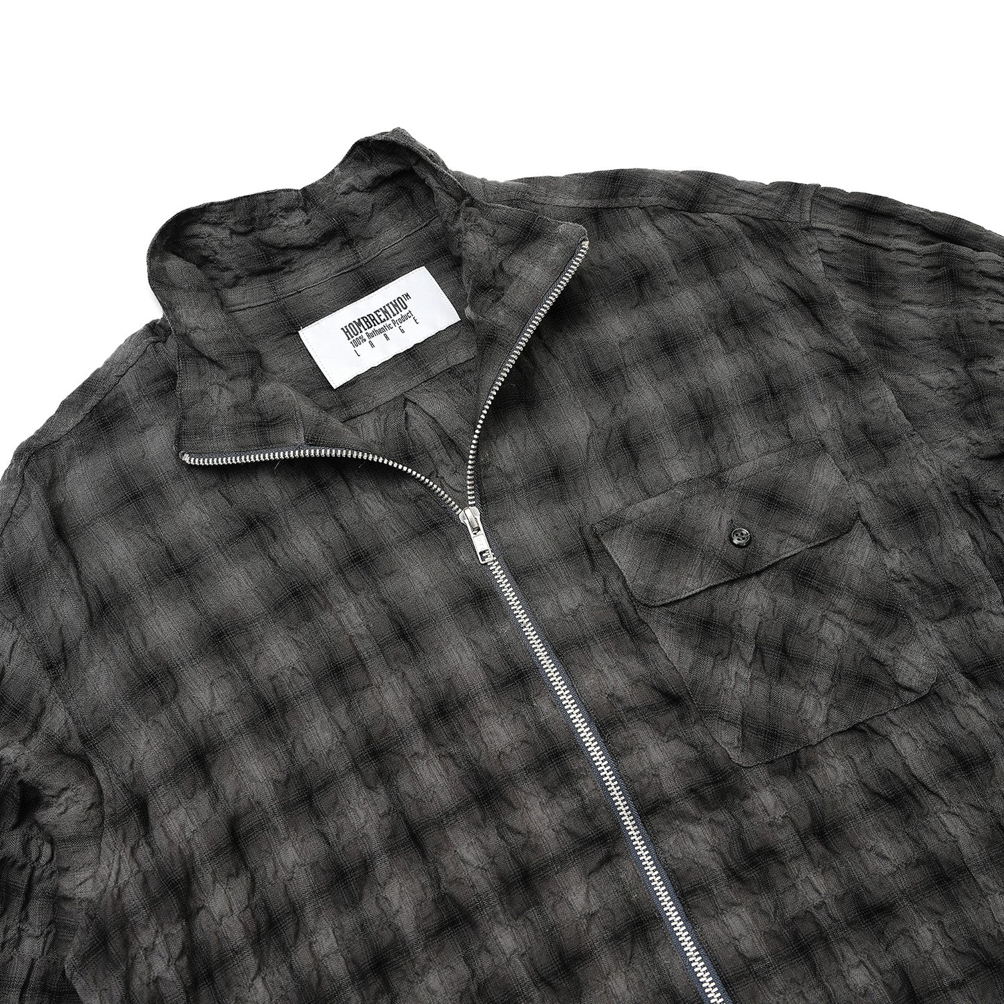 PLAID ZIP SHIRT