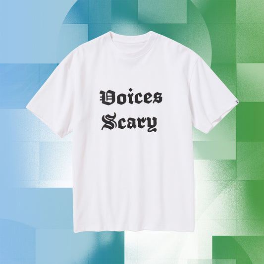 S/S PRINT TEE (VOICES SCARY)