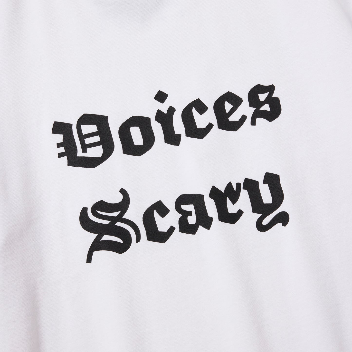 S/S PRINT TEE (VOICES SCARY)