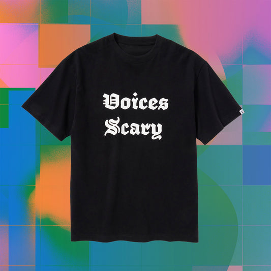 S/S PRINT TEE (VOICES SCARY)