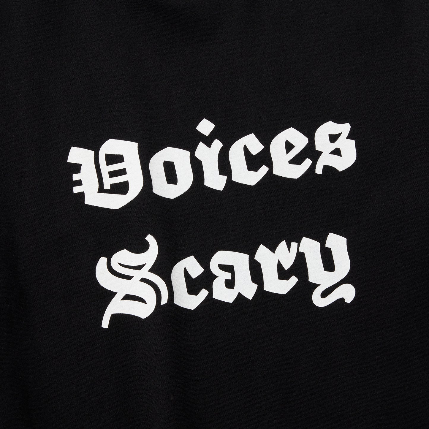 S/S PRINT TEE (VOICES SCARY)