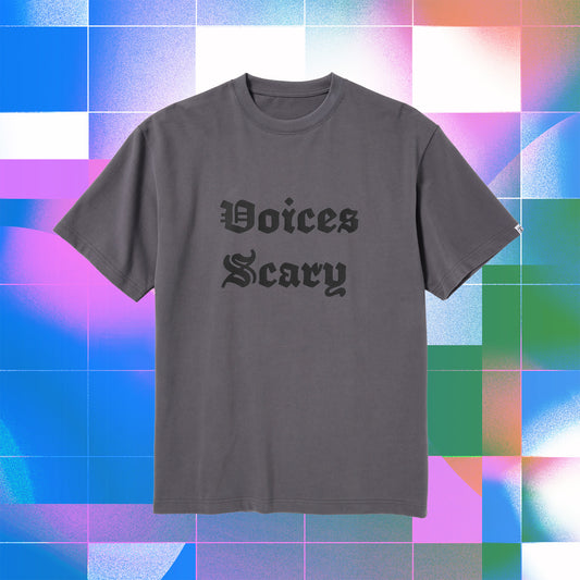 S/S PRINT TEE (VOICES SCARY)